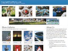 Tablet Screenshot of copyrightfreephotos.com